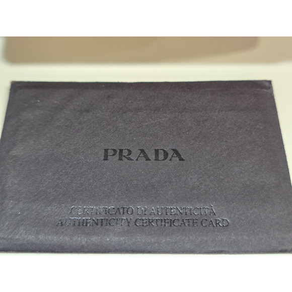 Authentic Prada Triangle Logo Plate Cosmetics Pouch Vera Nylon Rosso w/OrigCards - Picture 8 of 9